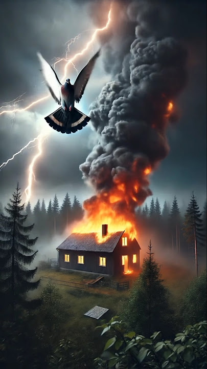 'The Last Flight: Storm, Fire, and the Bird of Fate'#cartoon  #aishorts #trendingshorts #viralshorts