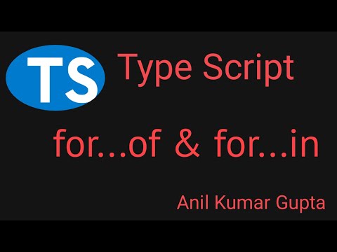 for of vs for in typescript with example