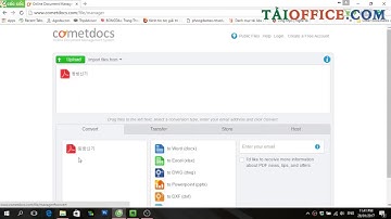 Hướng dẫn chuyển file PDF sang ảnh bằng Comet Docs