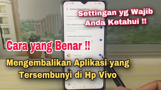 Cara Mengembalikan Aplikasi Yang Disembunyikan Di Hp Vivo screenshot 5