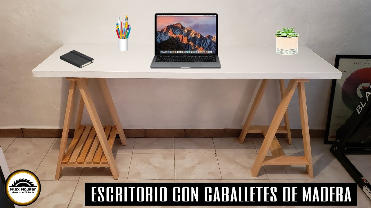 Como hacer un con caballetes de madera - YouTube
