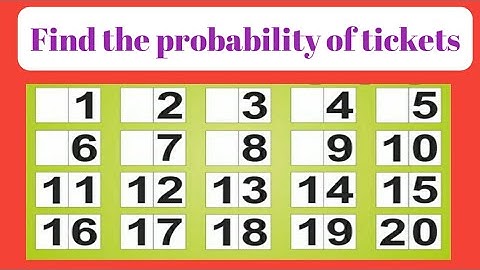 ।।Find the probability of tickets।। ।।Up board class-9th important question।। ##Nitya_Study_Point##
