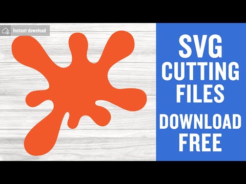 Paint Splatter Free Svg Cutting Files for Scan n Cut Instant Download