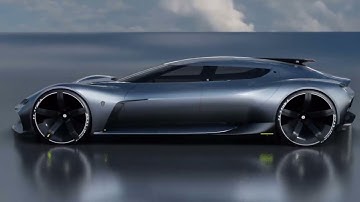 Koenigsegg 4 DOOR GT concept car design project blender eevee video-1