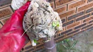 Sewer blocked with “flushable” wipes