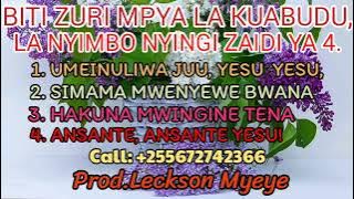 BITI  ZURI MPYA LA KUABUDU LA NYIMBO NYINGI ZAIDI YA 4 UMEINULIWA JUU, YESU YESU. Instrumental BEAT.