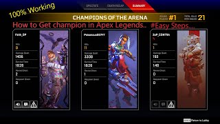 How to get Champion in Apex Legends | Tips and Tricks | 100% Working