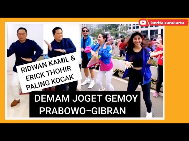 Demam Joget GEMOY Prabowo - Gibran ! Erick Thohir & Ridwan Kamil Paling Kocak class=