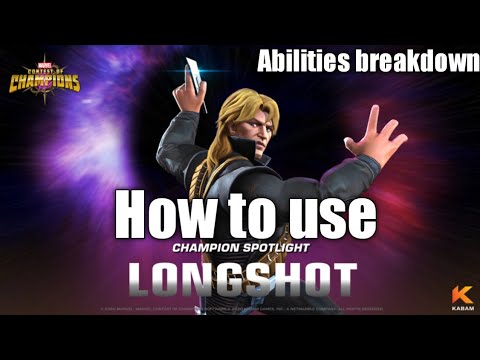 How to use Longshot |Abilities breakdown| Marvel Contest of Champions