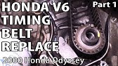 Honda Odyssey timing belt replacement, how to. Part 1 of 2 - VOTD - YouTube