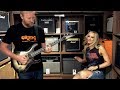 Playing surf guitar on the Jiva with Nita Strauss - #TGU18