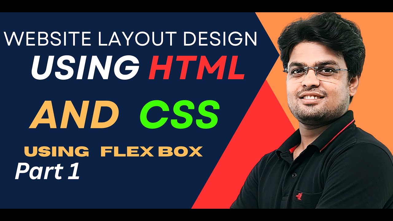 How to create Website Page Layout in HTML CSS | using display -flex ...