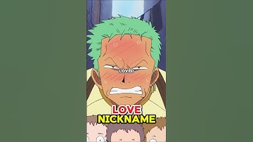 Toen Zoro toegaf dat hij eigenlijk wel van de bijnaam hield die Sanji hem gaf #shorts #onepiece