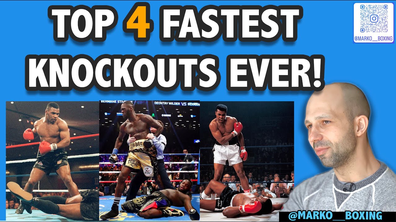 Top 4 Fastest KO's in Boxing History TIMED! YouTube