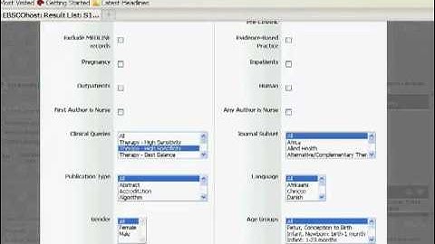 EBP Limits in CINAHL : Drexel Health Sciences Libraries