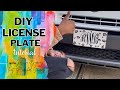 DIY Cheetah Print License Plate w/ CRICUT