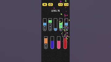 Water Sort Puzzle Level 75 Walkthrough Solution iOS/Android