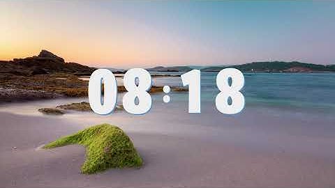 15 min of calm ocean waves (+ timer)