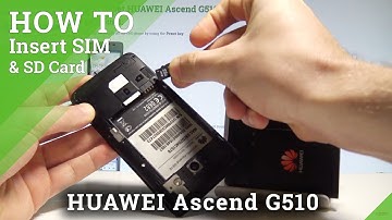 How to Insert SIM and Micro SD in HUAWEI Ascend G510 - Install SIM & SD |HardReset.Info