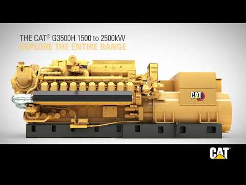 Cat® G3500H Gas Generator Set Series