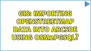 GIS: Importing OPenStreetMap data into ArcSDE using osm2pgsql?