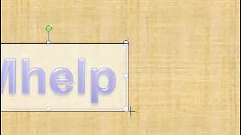 How to insert WordArt into a presentation