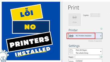 Cách sửa lỗi No Printers  Installed khi in trong word, excel...| Tin học dạo