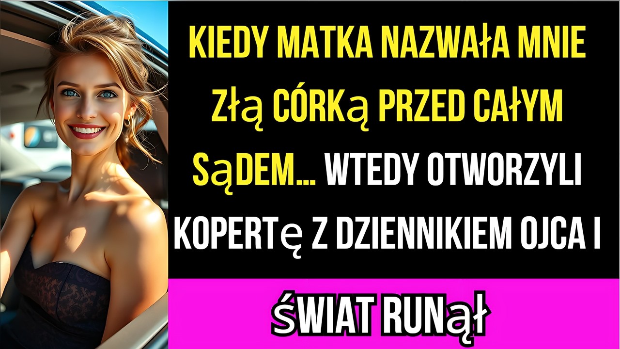 Kiedy matka nazwała mnie złą córką przed całym sądem… wtedy otworzyli kopertę z dziennikiem ojca