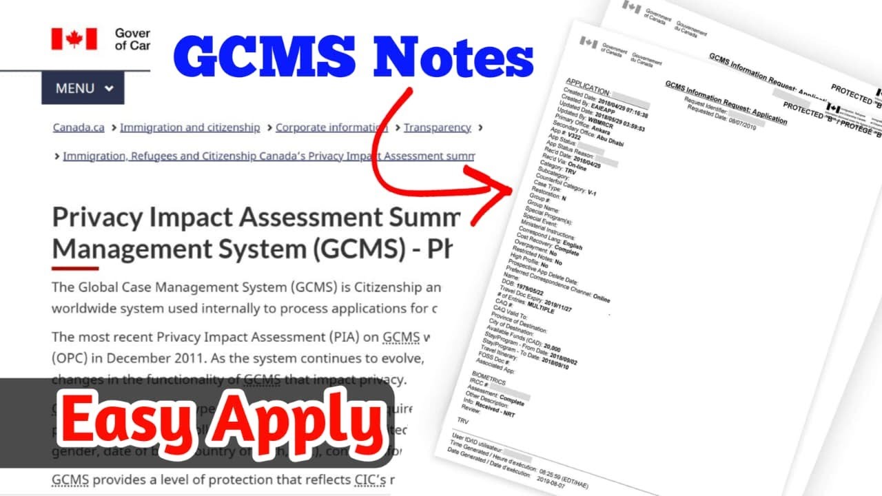How to Apply for GCMS Notes Online Step by Step for Canada | GCMS Notes Apply easy method