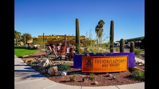 KOA Lazy Days RV Campground in Tuscon, Arizona - A beautiful parking lot!