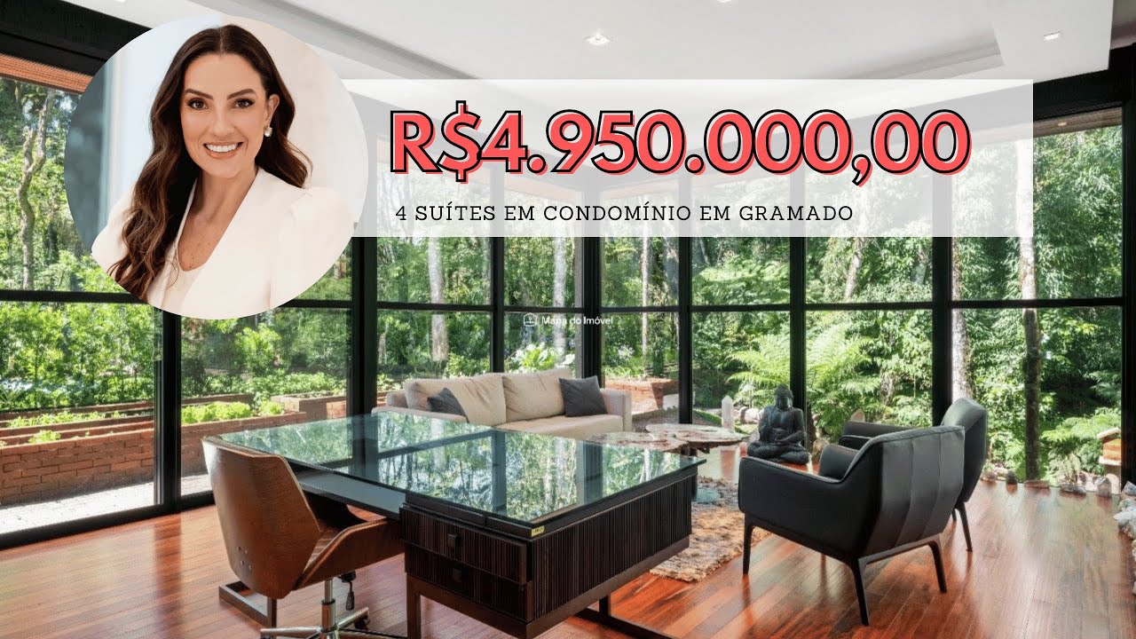 Descubra o ápice do luxo e da sofisticação em Gramado: casa de R$4.950.000,00