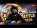 World Flag Battle Royale! 🚩 Can You Survive? 🌍 Geography Game LIVE 2026 🎮 (3.03)