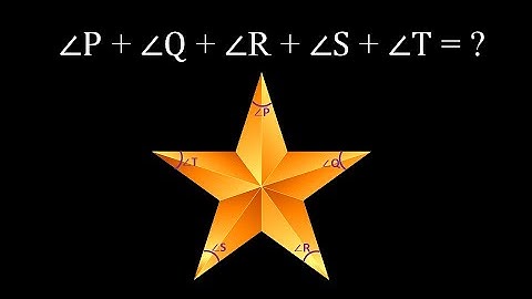 Sum Of Angles In A Star | The sum of all corner angles of a 5-pointed regular star | Aqif Sir