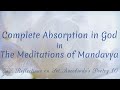 Complete absorption in god in the meditations of mandavya by sri aurobindo    sap 10