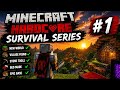 Minecraft Hardcore Survival Series #1 | A Perfect Start! 🔥