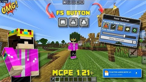 F5,F1 And Q Buttons For Minecraft PE | f5 button for minecraft pe | Java Buttons | in Hindi | 2024