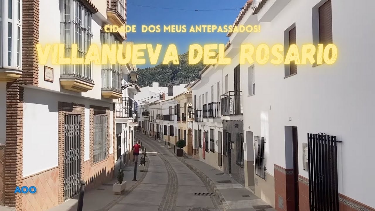 Villanueva del Rosario. Cidade medieval de Andaluzia.