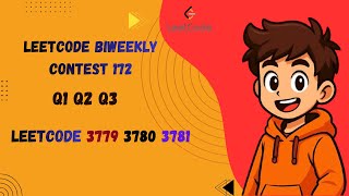 Biweekly Contest 172 | Q1 Q2 Q3 | LEETCODE 3779 3780 3781 | Approaches | Live Coding 