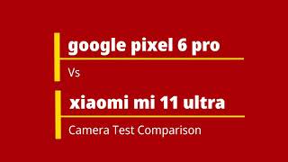 Google Pixel 6 Pro Vs Xiaomi Mi 11 Ultra Camera Test Comparison