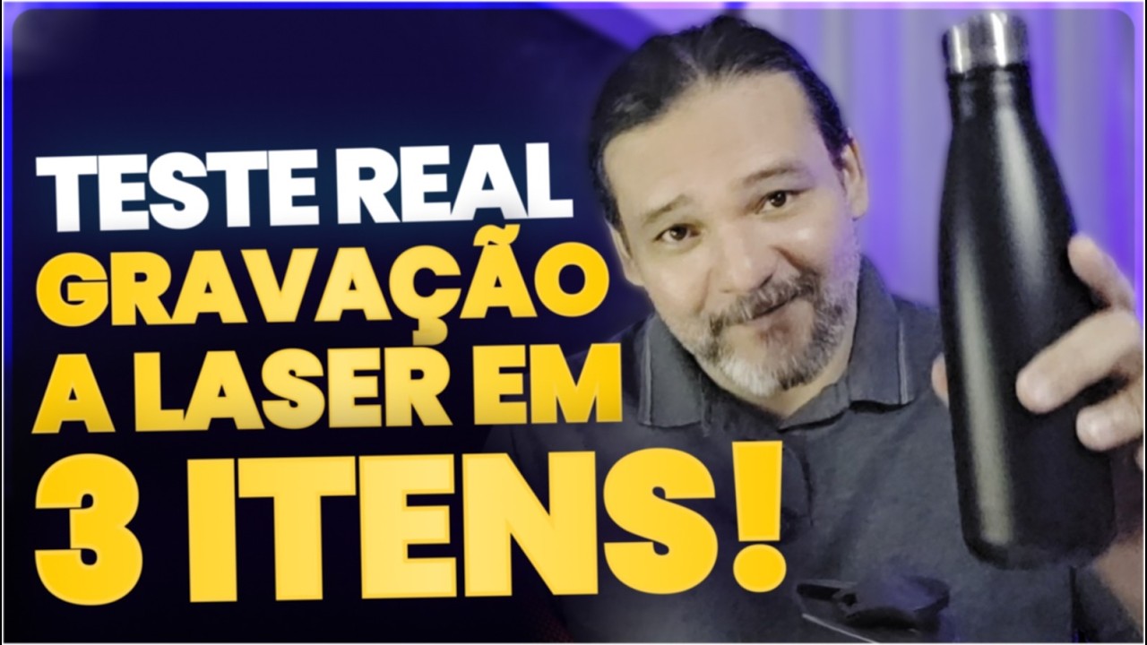 Gravação a laser na Fiber 50: Como Personalizar Copo e Garrafas