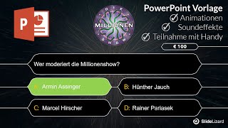 Millionenshow - PowerPoint Vorlage + Download Link