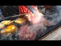 Big Steaks, Melting Cheese and Eggs. Big Juicy Sandwiches. London Street Food