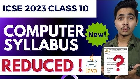 ICSE 2023 Class 10 Computer Applications Reduced Syllabus For Boards 2023 | Revised Syllabus |
