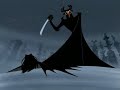 Aku shocked that he cant stab samurai jack with his own sword and gets an ass wooping from jack