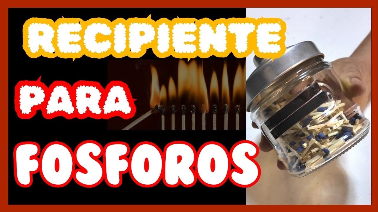 Aprende HACER un RECIPIENTE para tus FOSFOROS/ FACIL Y RAPIDO😍😱🫶 #
