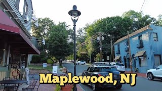 Walking tour in Maplewood, New Jersey, USA | Train station to some of the streets around