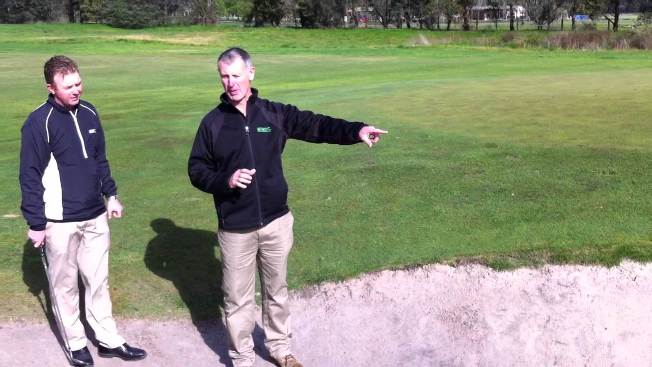 Greenside bunker etiquette