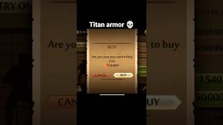 Buying titan armor 50000 gems | unlimited power⚡ #shorts #shadowfight2