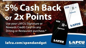 Earn with Every Sip! When you use your LAFCU Rewards or Signature Credit Card!