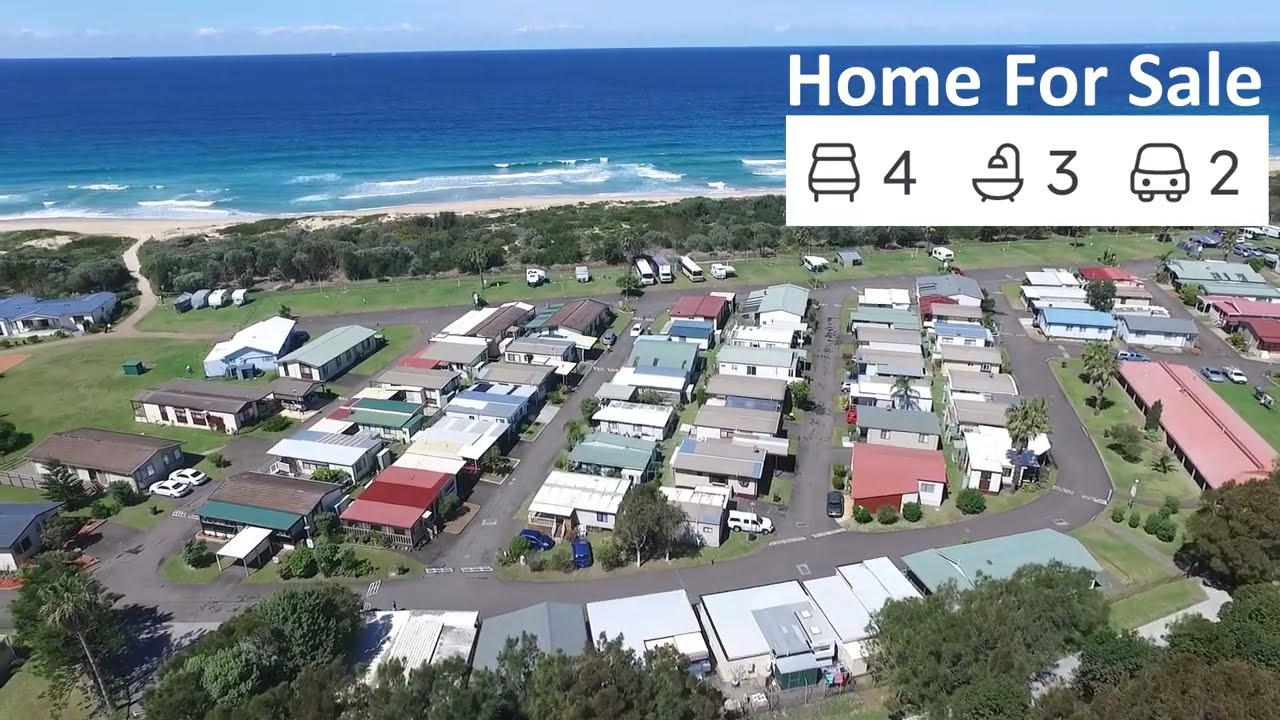Manufactured Home for Sale, on Wollongong Surf Leisure Resort site 334